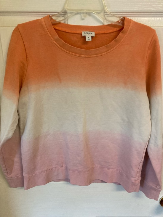 J. Crew Tops - J. Crew Ombre Crewneck in Coral, White, Light Pink
